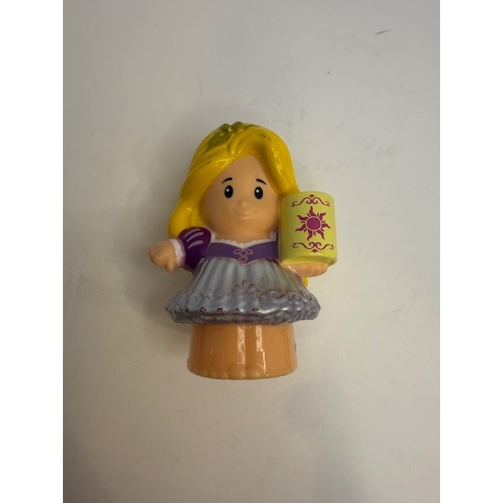 Fisher Price Little People 2015 Tangled Princess Doll Toy Blonde Hair lantern